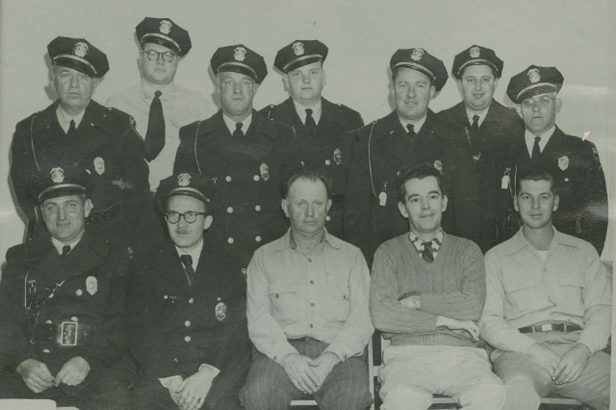 A police group photo