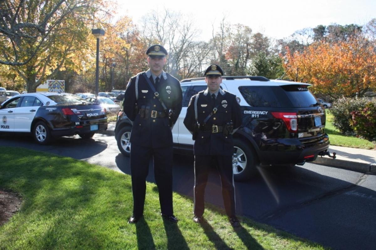 Police officers at the cemetery 2