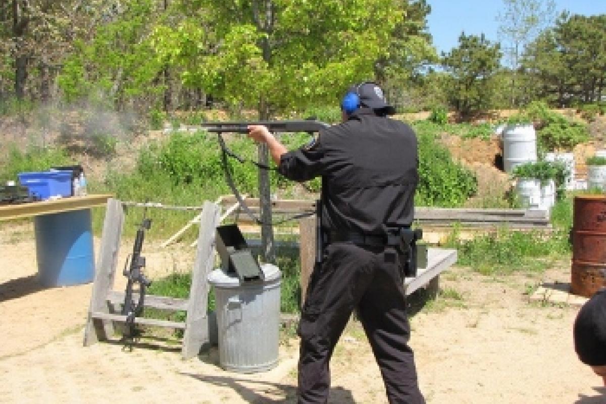 Police officers at the range 6