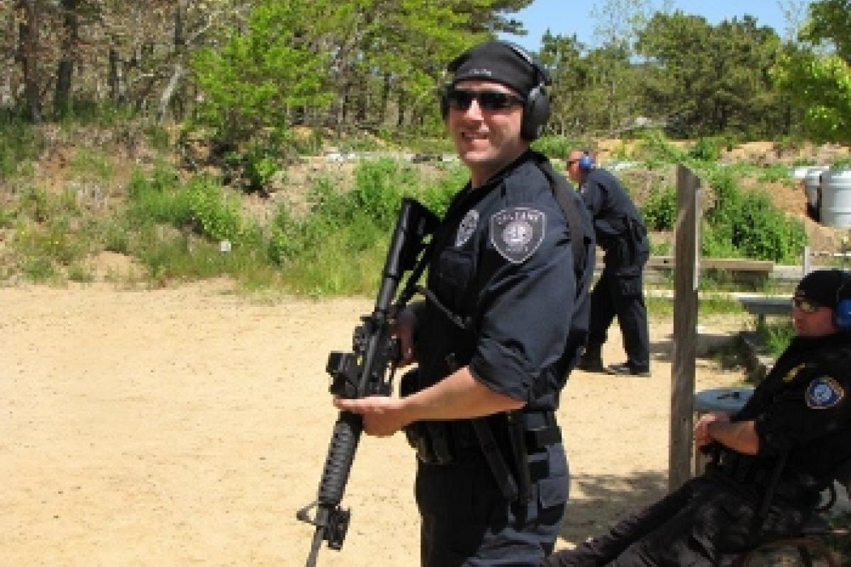 Police officers at the range 4