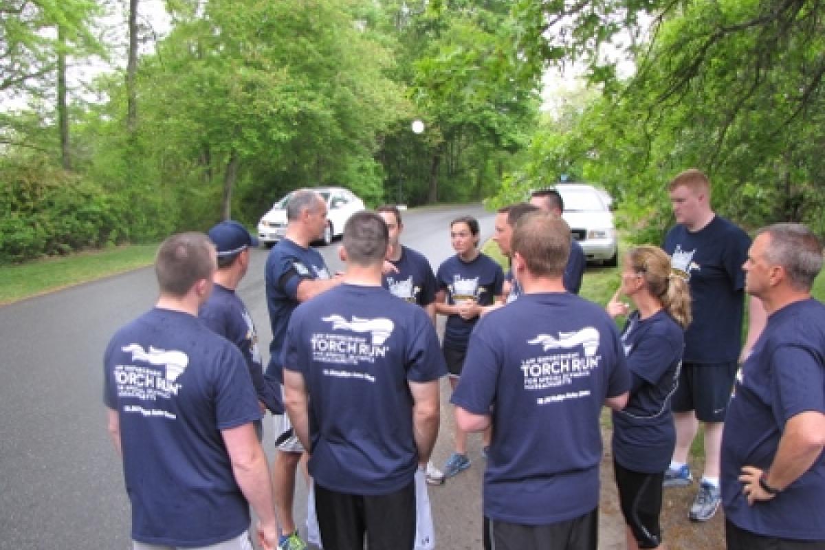 Police officers before the run 3