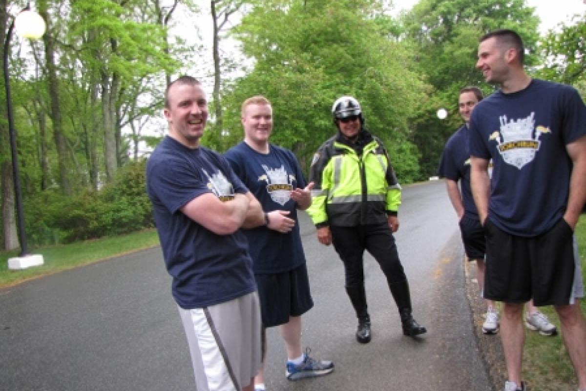 Police officers before the run 2